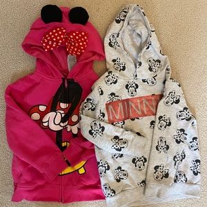 Two Minnie hoody’s